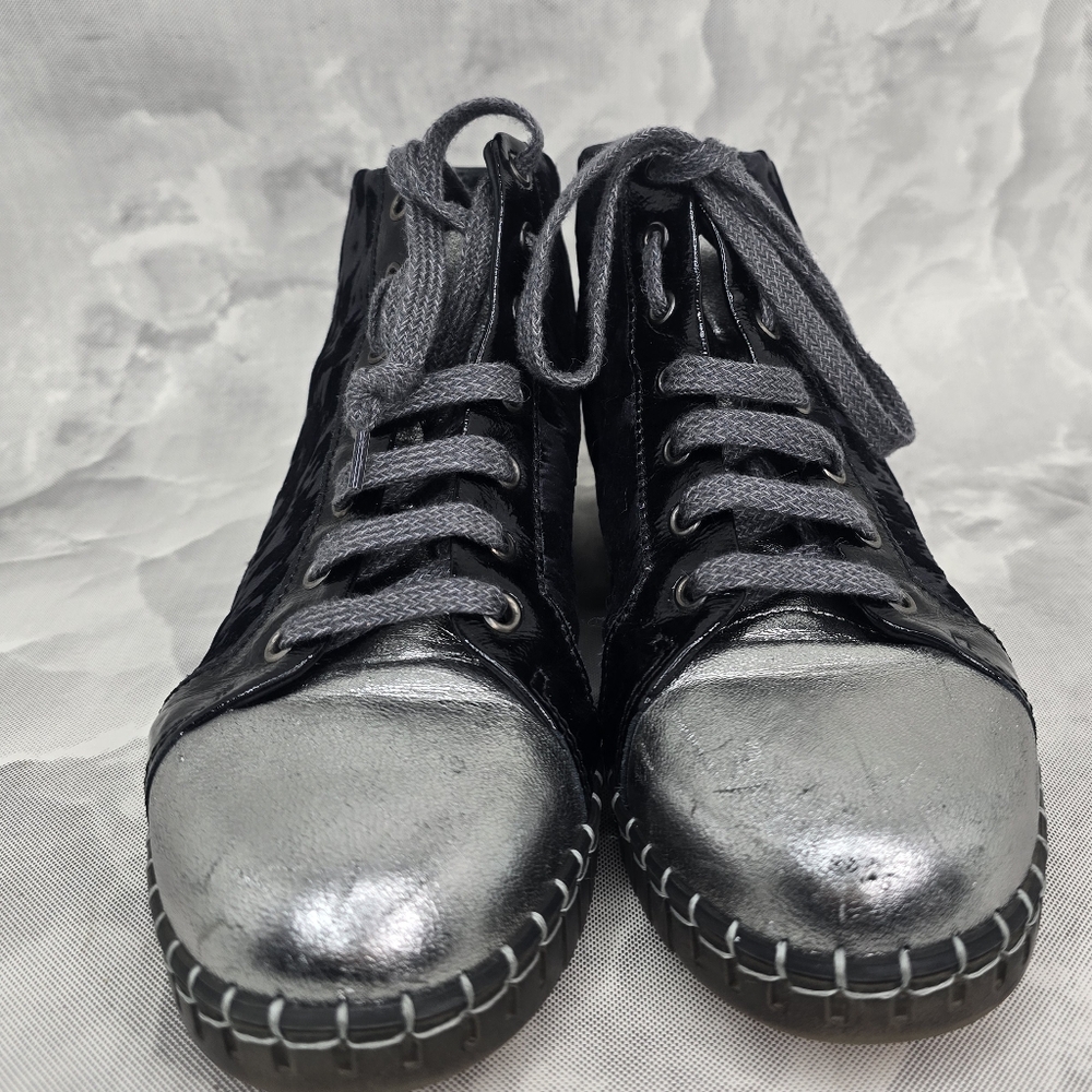 Andia Fora Leopard Sneakers Made In Italy Sz 38 - Picture 2 of 8